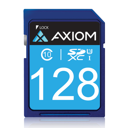 AXIOM MANUFACTURING Axiom 128Gb Sdxc Class 10 (Uhs-I U3) Flash Card SDXC10U3128-AX